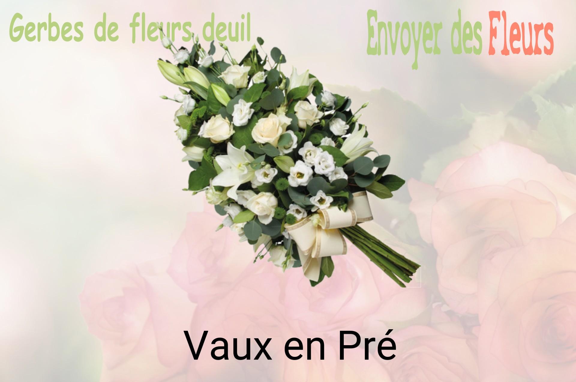 Gerbe de fleurs de deuil livrée à Vaux-en-Pré